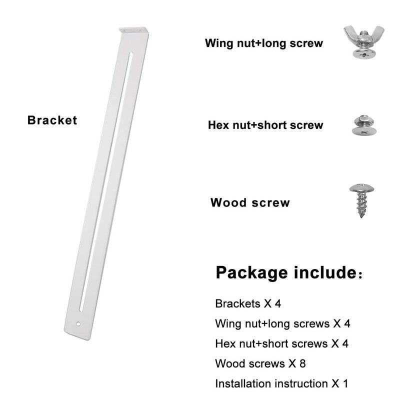 FRMSAET Drawer Repair Kit - Used to Reinforce and Repair Wooden/MDF/Chipboard Drawers Cabinet Reinforcement Heavy Duty Steel Hardware Furniture Accessories - Includes Screws (2 Pack) - Image 4